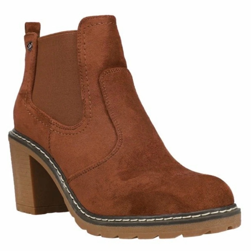Corkys Brown Heeled Ankle Boots